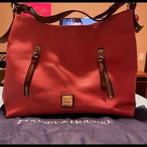 Donney and Bourke Hobo Tote, medium-large bag. Bubblegum color